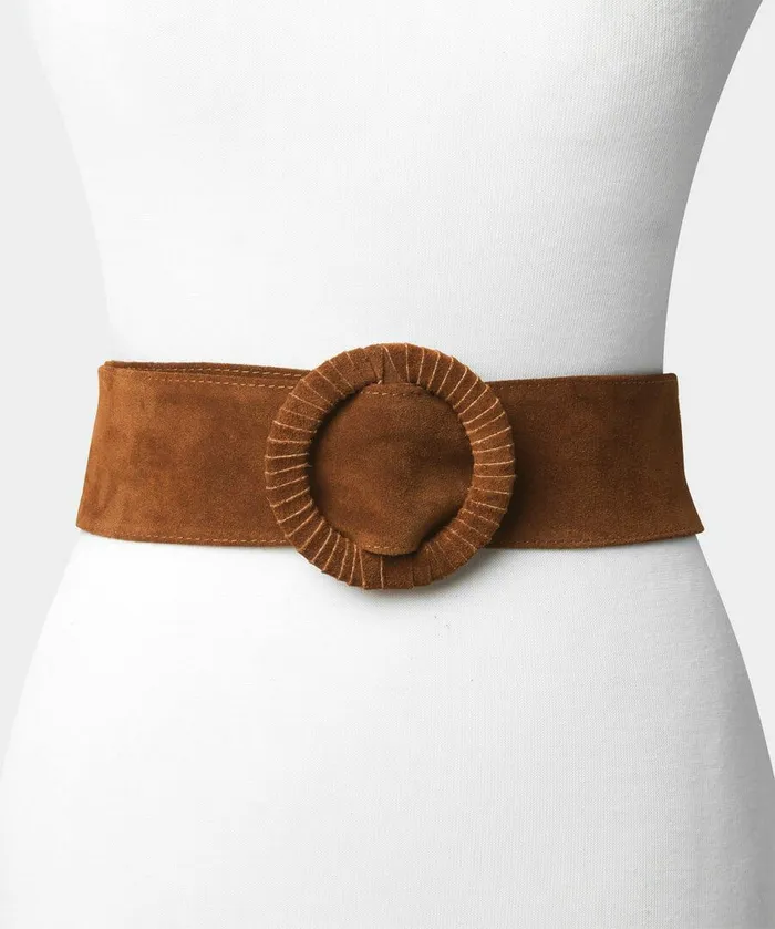Women Joe Browns My Saviour Suede Belt Tanberryblackpurple
