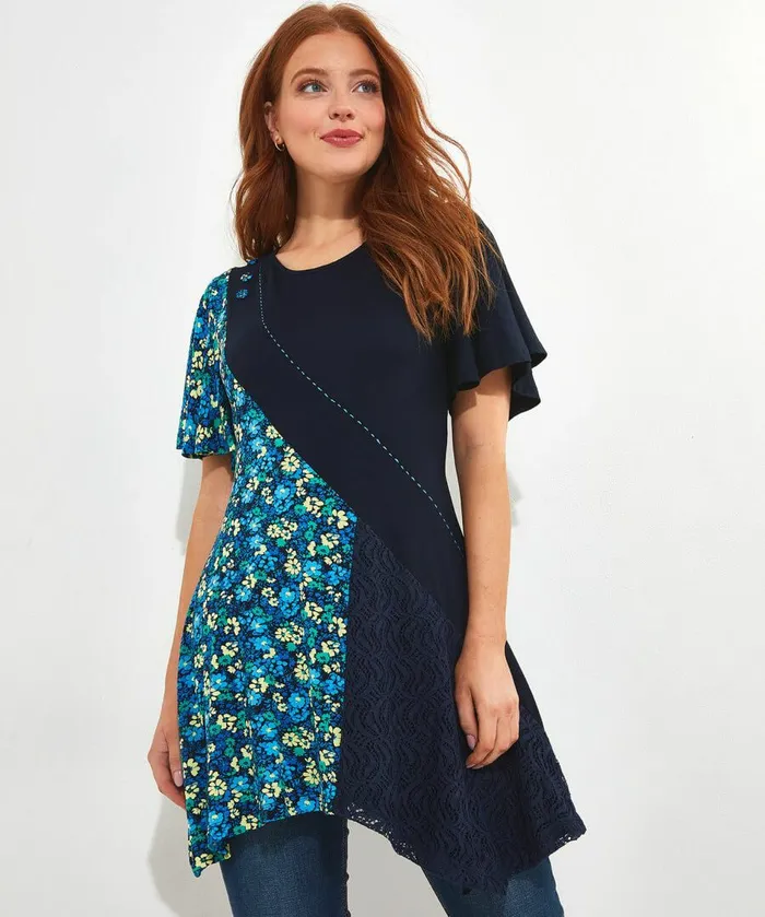 Women Joe Browns Perfect Panelled Tunic Blue