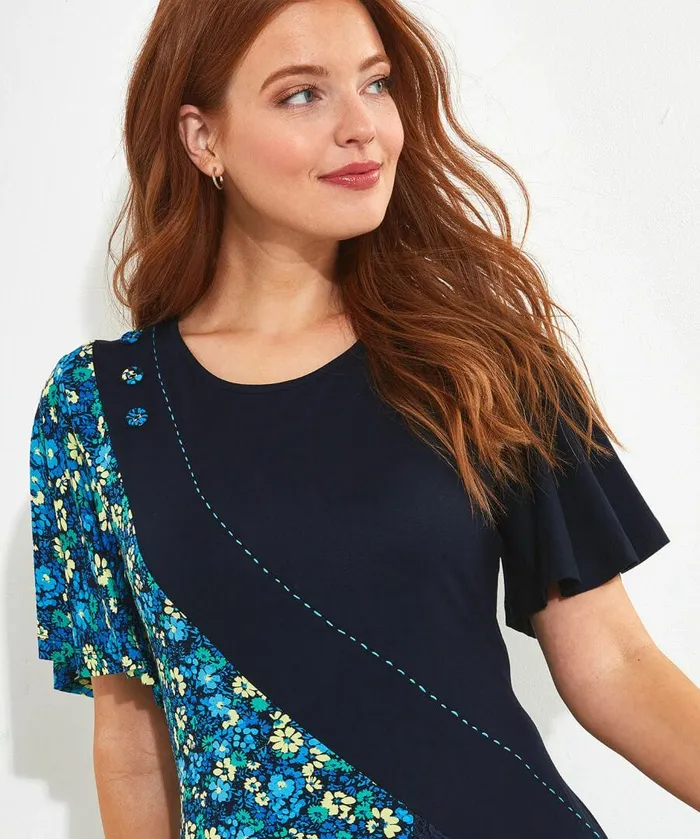 Women Joe Browns Perfect Panelled Tunic Blue Women Joe Browns Perfect Panelled Tunic Blue