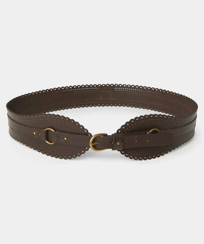 Women Joe Browns Perfection Premium Leather Waist Belt Browntanblack