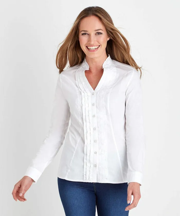 Women Joe Browns Ruffle Blouse White