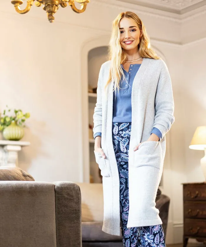 Women Joe Browns Sloe Joes Longline Cardigan Grey Women Joe Browns Sloe Joes Longline Cardigan Grey