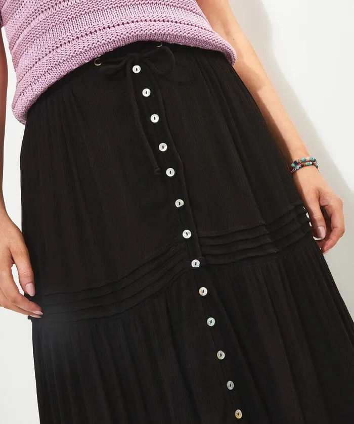 Women Joe Browns Sunny Days Tiered Skirt Yellowblack Women Joe Browns Sunny Days Tiered Skirt Yellowblack
