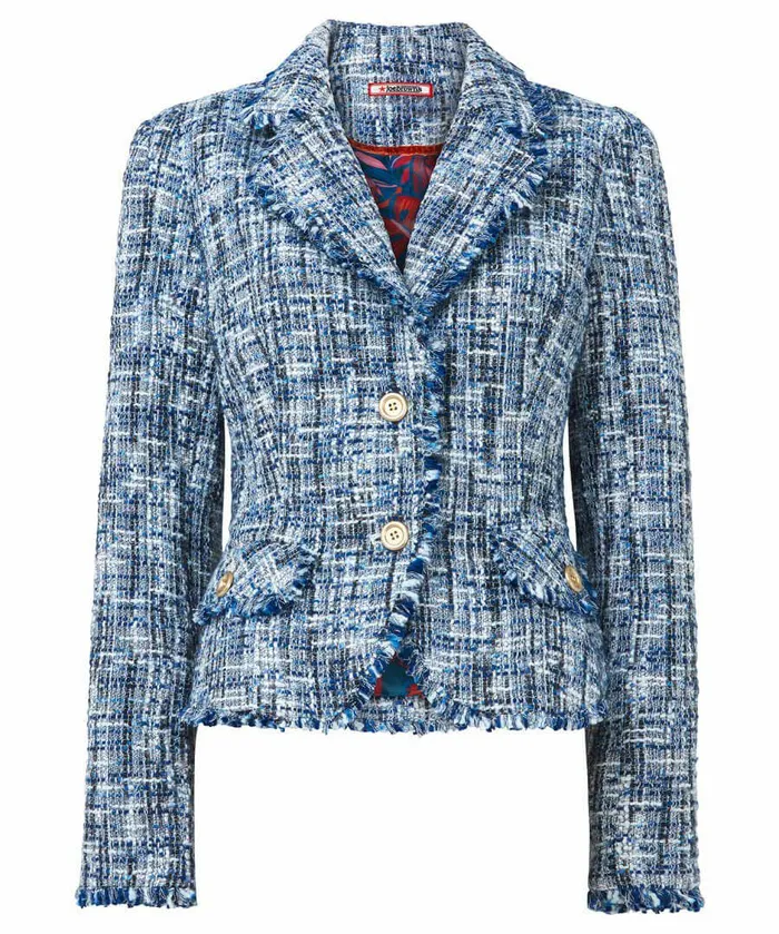 Women Joe Browns Truly Tweed Jacket Blue Women Joe Browns Truly Tweed Jacket Blue