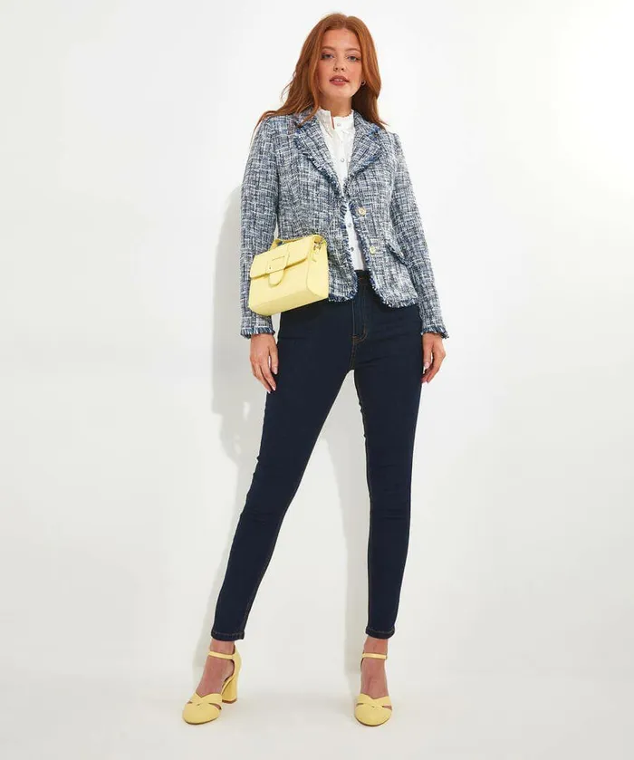 Women Joe Browns Truly Tweed Jacket Blue Women Joe Browns Truly Tweed Jacket Blue