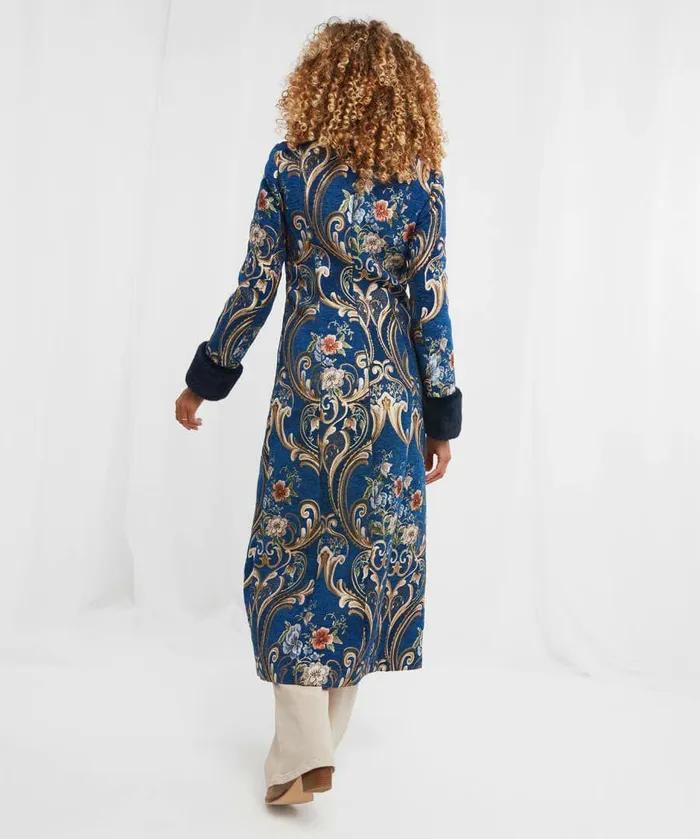 Women Joe Browns What A Statement Longline Coat Blue Women Joe Browns What A Statement Longline Coat Blue