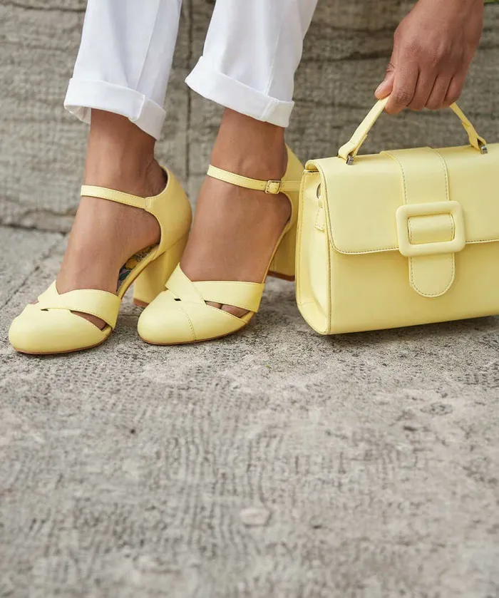 Women Joe Browns Wonderful Day Vintage Style Bag Yellow Women Joe Browns Wonderful Day Vintage Style Bag Yellow