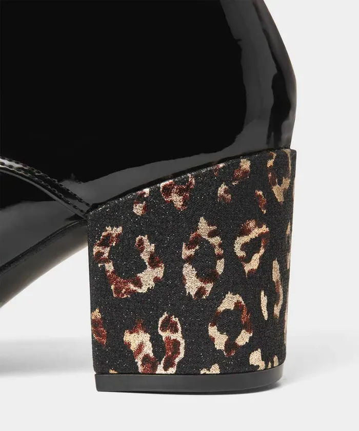 Women Joe Browns Wonderful Patent Ankle Boots Black Multi Women Joe Browns Wonderful Patent Ankle Boots Black Multi