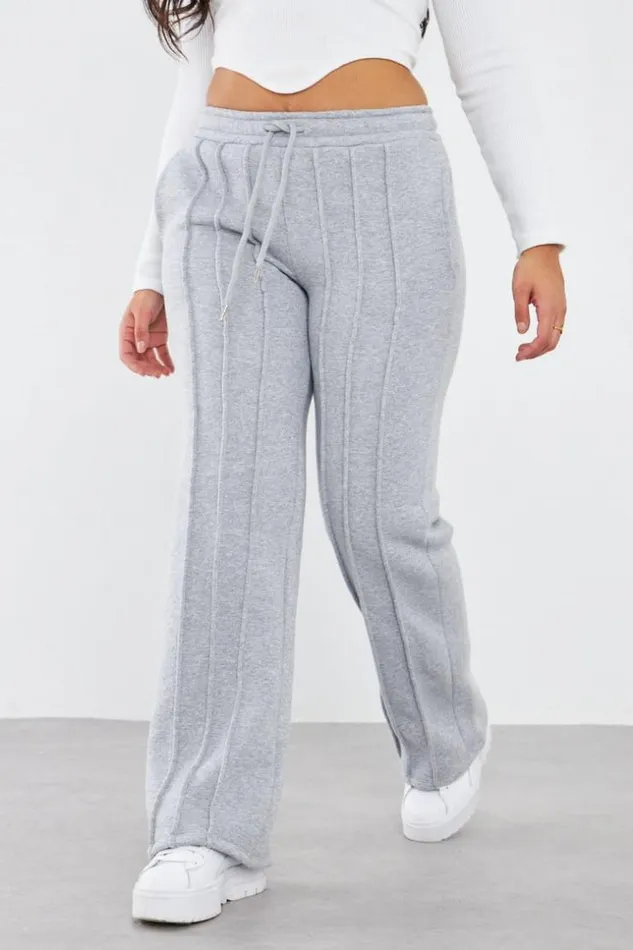 Women Jogging Gris Avec Relief Grey Brentiny Paris White Tops