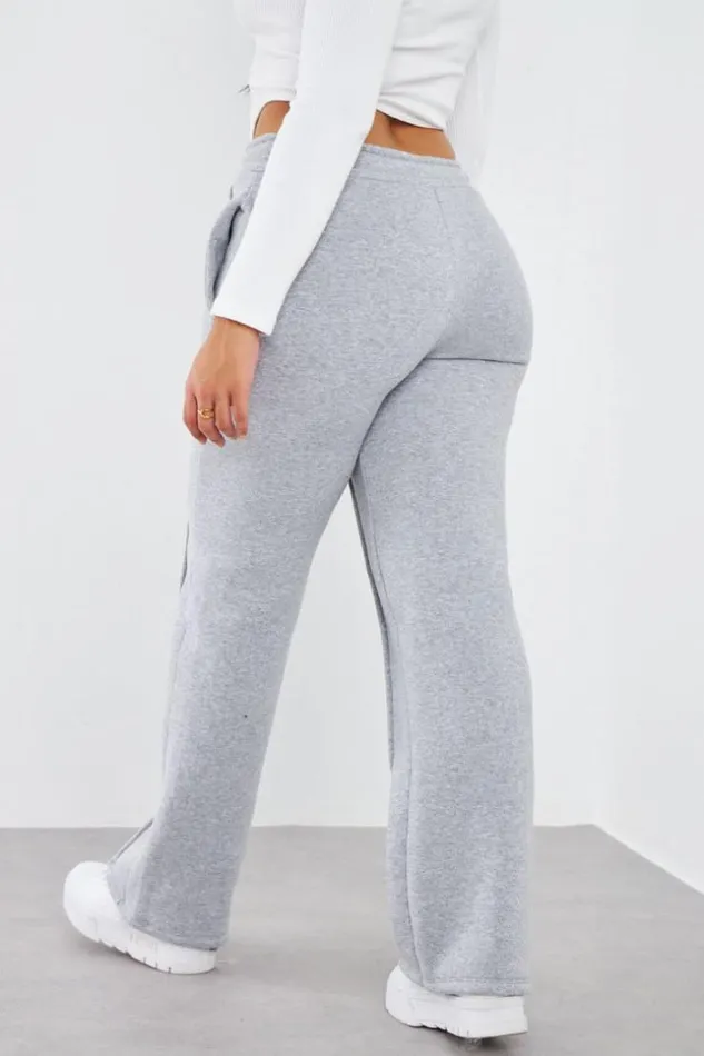 Women Jogging Gris Avec Relief Grey Brentiny Paris White Tops
