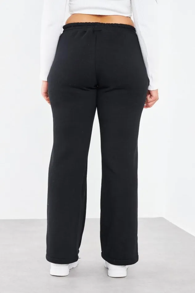 Women Jogging Noir Avec Relief Black Brentiny Paris White Tops