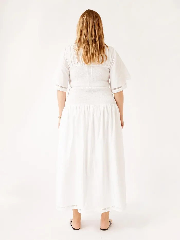 Women Joslin 8211 Jillian Cotton Top In Optical White The UNDONE Tops