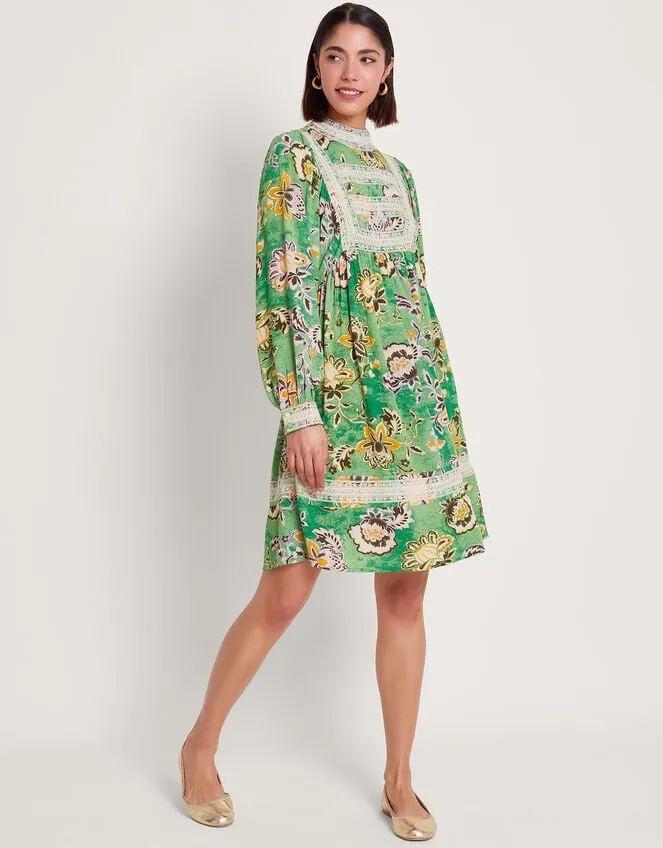 Women Juliet Floral Dress Green Monsoon Dresses
