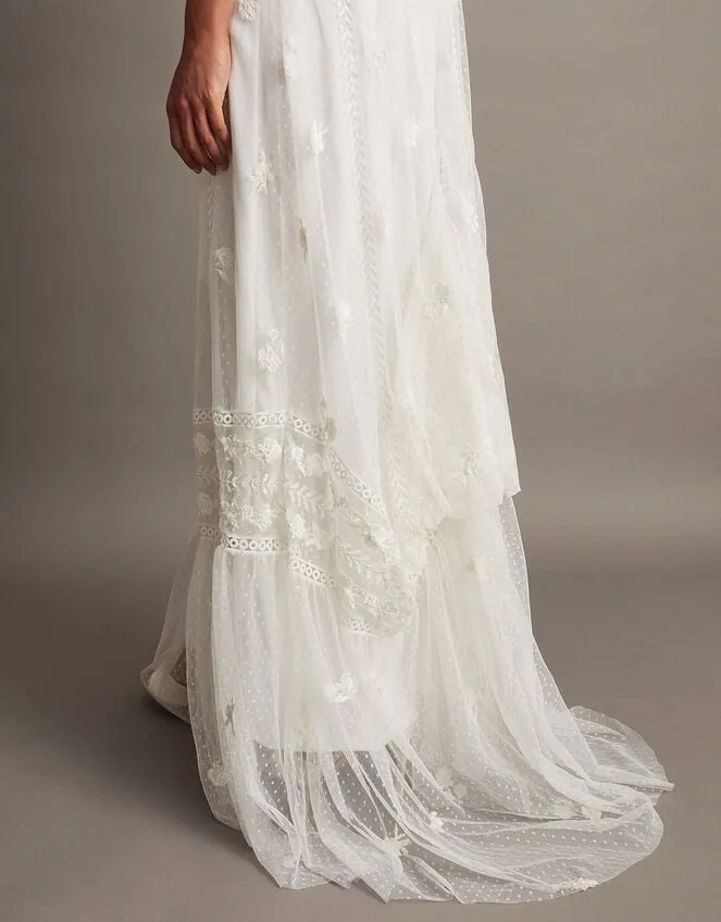 Women Julita Embroidered Lace Bridal Dress Ivory Monsoon Dresses