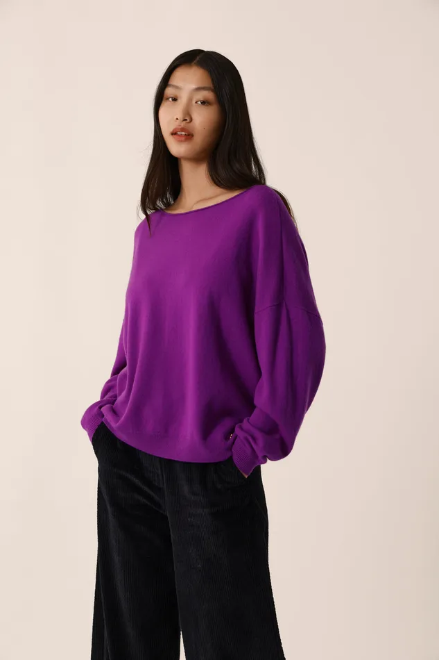 Women Jumper Aragone Violette Pull Laine Mrinos Violet Des Petits Hauts Jumpers and Cardigans Women Jumper Aragone Violette Pull Laine Mrinos Violet Des Petits Hauts Jumpers and Cardigans