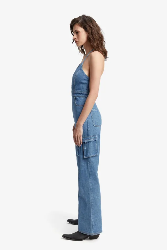 Women Jumpsuits Bardot Zerah Cargo Jumpsuit In Vintage Blue Vintage Blue Women Jumpsuits Bardot Zerah Cargo Jumpsuit In Vintage Blue Vintage Blue
