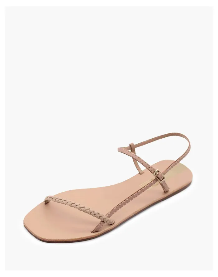 Women KAANAS ALINE BRAIDED NAKED SANDAL Nude Madewell Sandals Women KAANAS ALINE BRAIDED NAKED SANDAL Nude Madewell Sandals