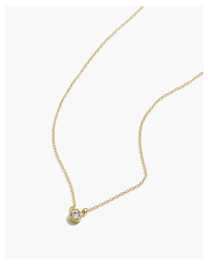 Women Katie Dean Jewelry Birthstone Necklace April Madewell Necklaces