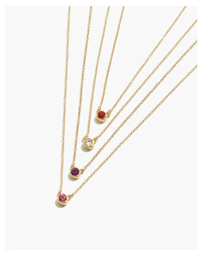 Women Katie Dean Jewelry Birthstone Necklace April Madewell Necklaces Women Katie Dean Jewelry Birthstone Necklace April Madewell Necklaces