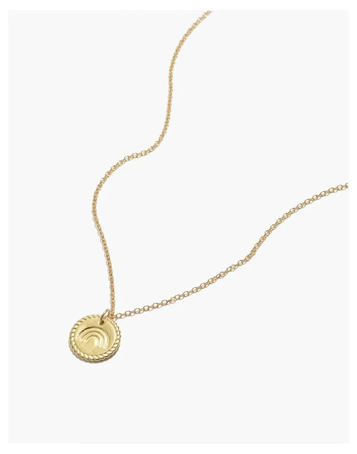 Women Katie Dean Jewelry Rainbow Necklace Gold Madewell Necklaces