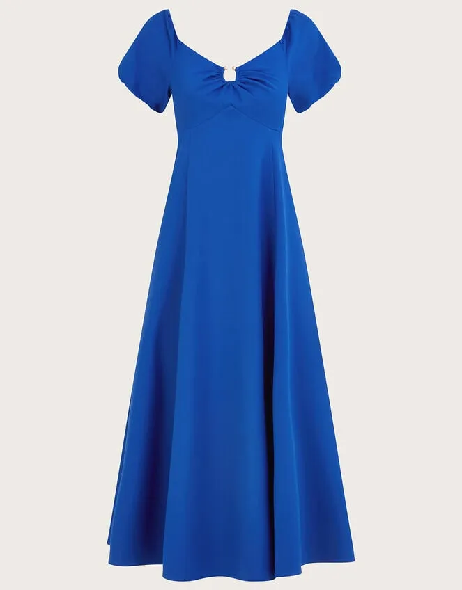 Women Katie Ring Detail Bardot Dress Blue Monsoon Occasionwear
