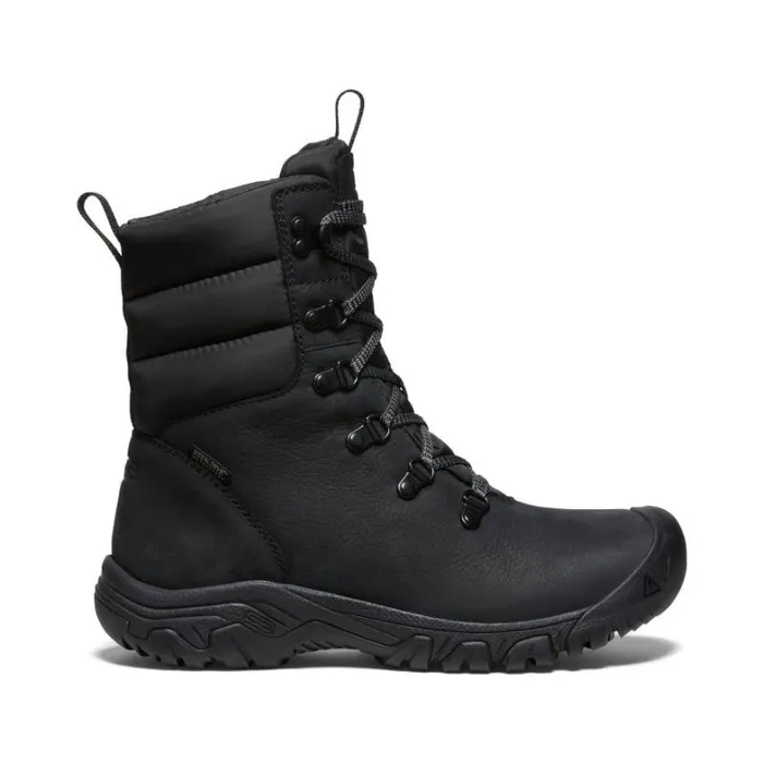 Women KEEN Boots Greta Boot Waterproof Black Leather Performance Boot