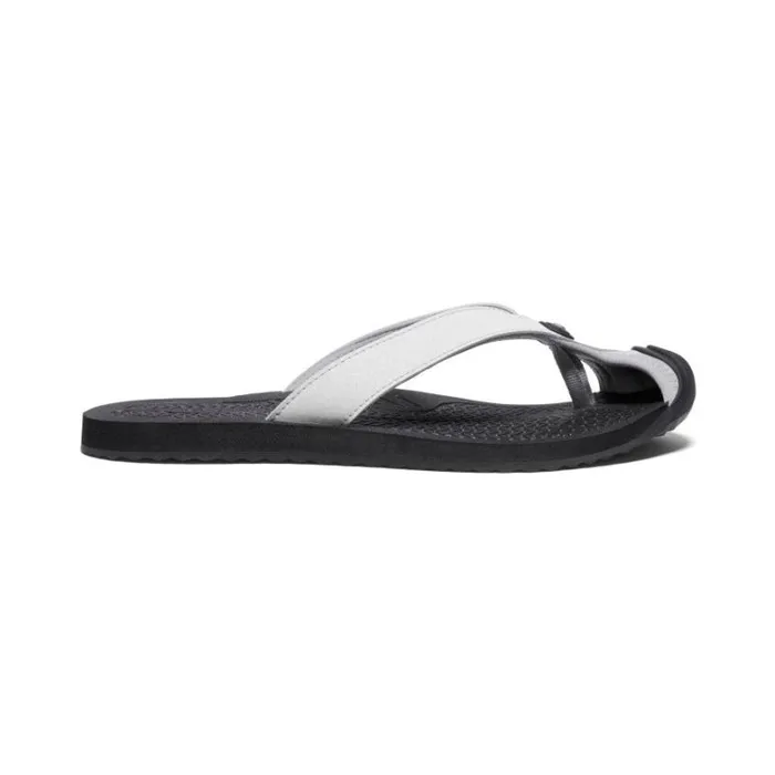 Women KEEN Casual Barbados VaporBlack Leather FlipFlop