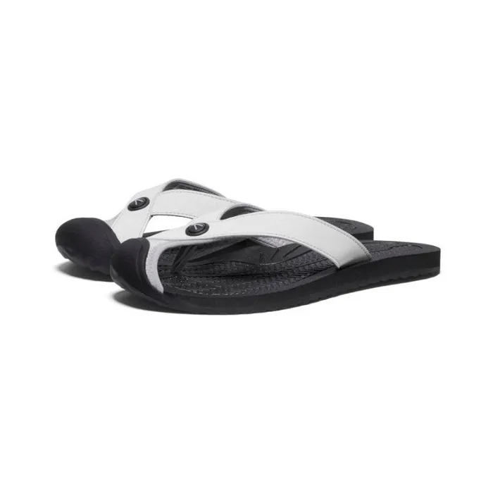 Women KEEN Casual Barbados VaporBlack Leather FlipFlop Women KEEN Casual Barbados VaporBlack Leather FlipFlop