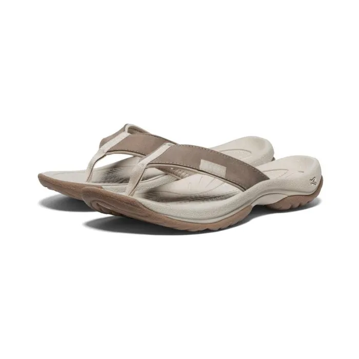 Women KEEN Casual Kona Flip BrindleSilver Birch Leather FlipFlop Women KEEN Casual Kona Flip BrindleSilver Birch Leather FlipFlop