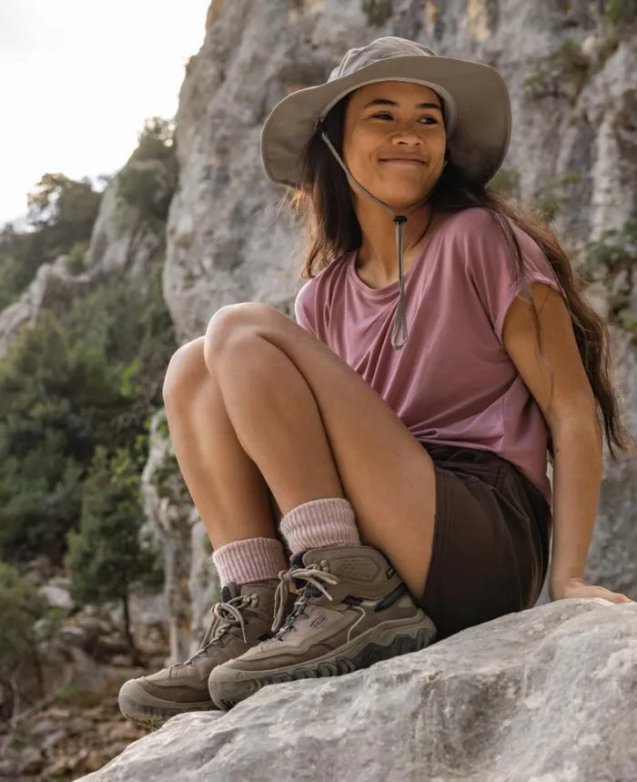 Women KEEN Hike Targhee IV Mid Height Waterproof Wide Leather Hiking Boot Women KEEN Hike Targhee IV Mid Height Waterproof Wide Leather Hiking Boot
