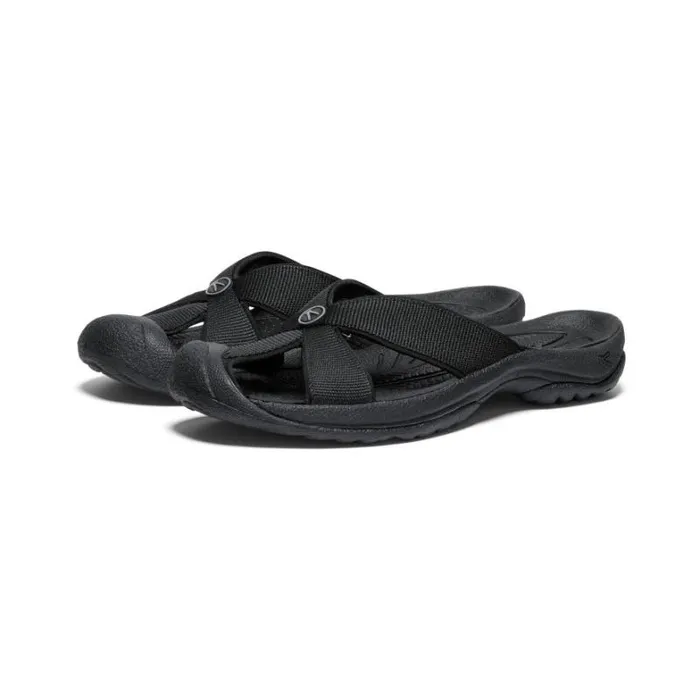 Women KEEN Sandals Bali BlackSteel Grey Leather FlipFlop Women KEEN Sandals Bali BlackSteel Grey Leather FlipFlop