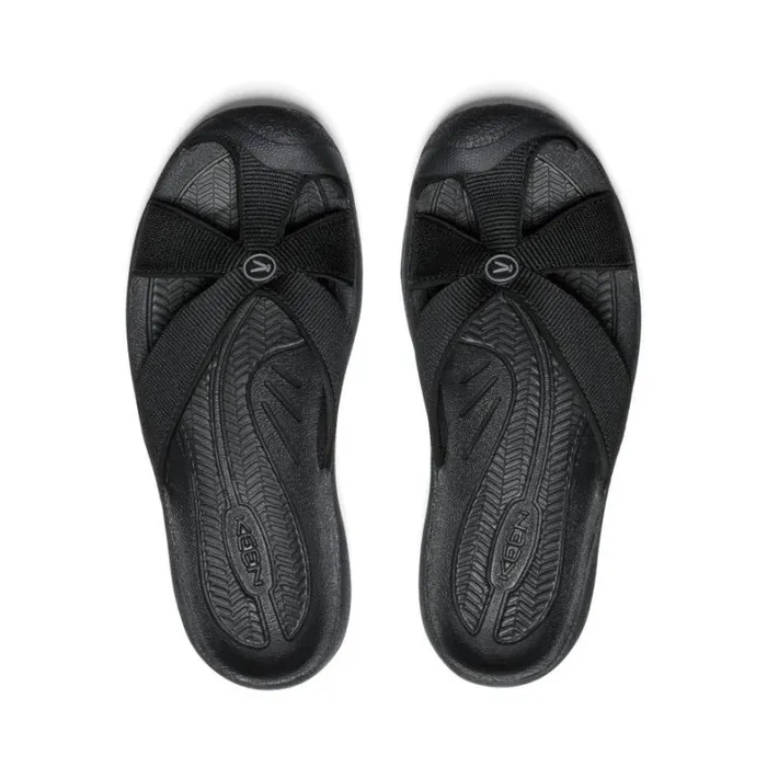 Women KEEN Sandals Bali BlackSteel Grey Leather FlipFlop Women KEEN Sandals Bali BlackSteel Grey Leather FlipFlop