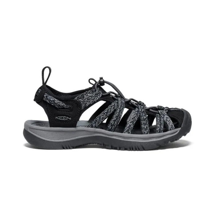Women KEEN Sandals Whisper BlackSteel Grey Closed Toe Sandal