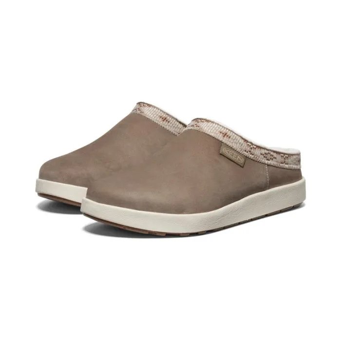 Women KEEN SlipOns Elle Suede BrindleBirch Leather Mule Women KEEN SlipOns Elle Suede BrindleBirch Leather Mule
