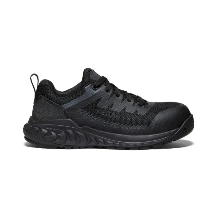 Women KEEN Work Boots and Shoes Arvada CarbonFiber Toe Black Work Shoe