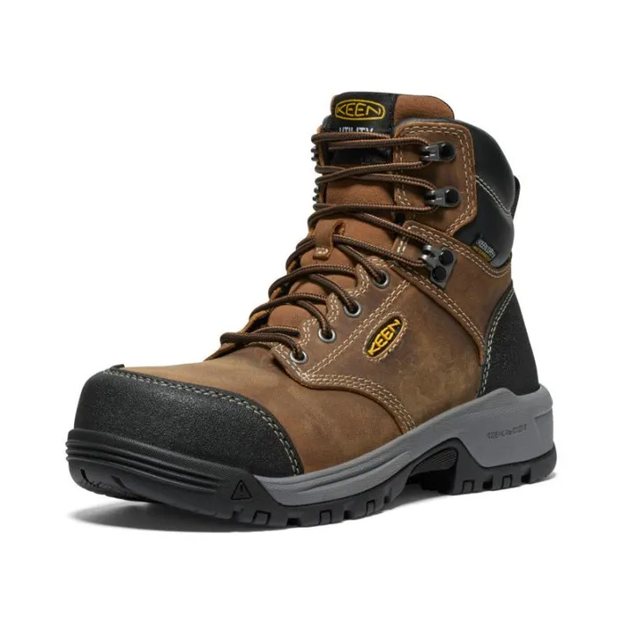 Women KEEN Work Boots and Shoes Evanston Boot 6quot Waterproof BisonBlack Leather Work Boot Women KEEN Work Boots and Shoes Evanston Boot 6quot Waterproof BisonBlack Leather Work Boot