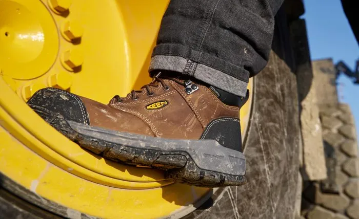 Women KEEN Work Boots and Shoes Evanston Boot 6quot Waterproof BisonBlack Leather Work Boot Women KEEN Work Boots and Shoes Evanston Boot 6quot Waterproof BisonBlack Leather Work Boot