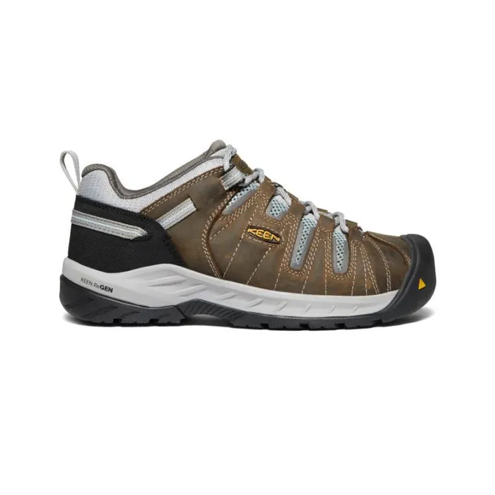 Women KEEN Work Boots and Shoes Flint II Steel Toe Cascade BrownSurf Spray