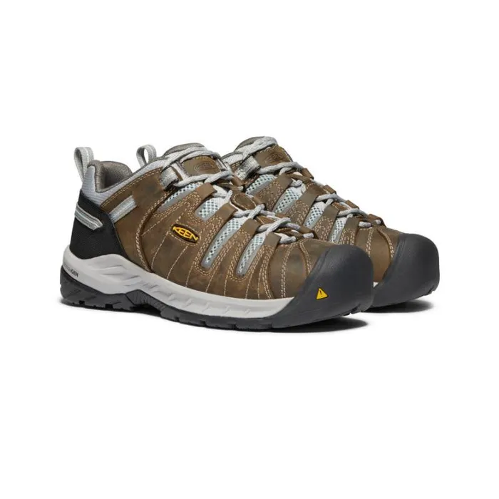 Women KEEN Work Boots and Shoes Flint II Steel Toe Cascade BrownSurf Spray Women KEEN Work Boots and Shoes Flint II Steel Toe Cascade BrownSurf Spray