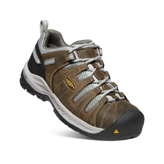 Women KEEN Work Boots and Shoes Flint II Steel Toe Cascade BrownSurf Spray Women KEEN Work Boots and Shoes Flint II Steel Toe Cascade BrownSurf Spray