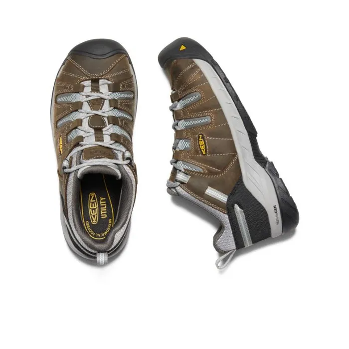 Women KEEN Work Boots and Shoes Flint II Steel Toe Cascade BrownSurf Spray Women KEEN Work Boots and Shoes Flint II Steel Toe Cascade BrownSurf Spray