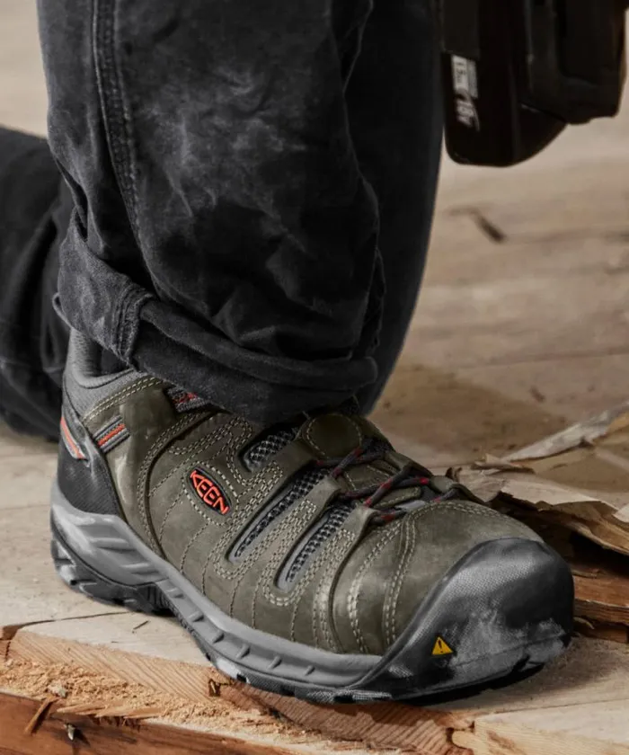 Women KEEN Work Boots and Shoes Flint II Steel Toe Cascade BrownSurf Spray Women KEEN Work Boots and Shoes Flint II Steel Toe Cascade BrownSurf Spray