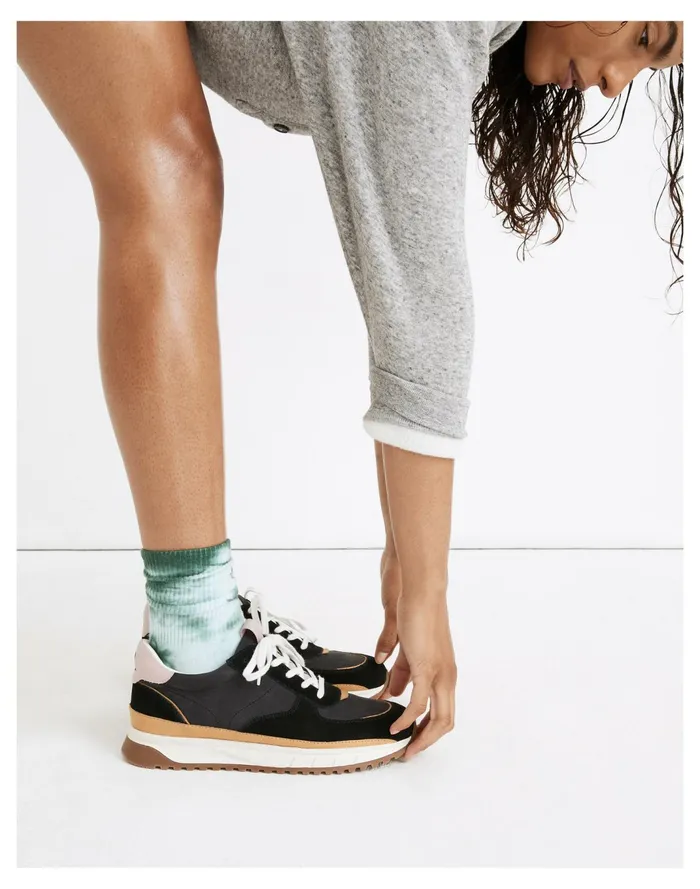 Women Kickoff Trainer Sneakers In Dark Colorblock Nubuck And Suede Wisteria Dove Multi Madewell Sneakers Women Kickoff Trainer Sneakers In Dark Colorblock Nubuck And Suede Wisteria Dove Multi Madewell Sneakers