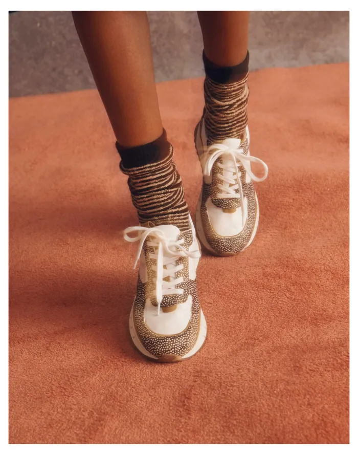 Women Kickoff Trainer Sneakers In Leather And Spot Mix Calf Hair Olive Grove Multi Madewell Sneakers Women Kickoff Trainer Sneakers In Leather And Spot Mix Calf Hair Olive Grove Multi Madewell Sneakers