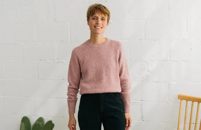 Women Knits Women 8211 Kalymnos 8211 Pink Multicolour Neps TWOTHIRDS Knits
