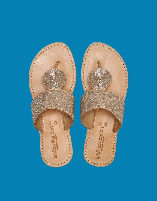 Women Laidback London Heron Leather Sandals Silver Monsoon Sandals