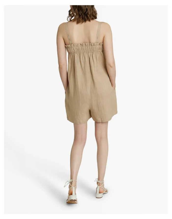 Women LAUDE The Label Thea Romper Ginger Clay Madewell Jumpsuits and Overalls Women LAUDE The Label Thea Romper Ginger Clay Madewell Jumpsuits and Overalls