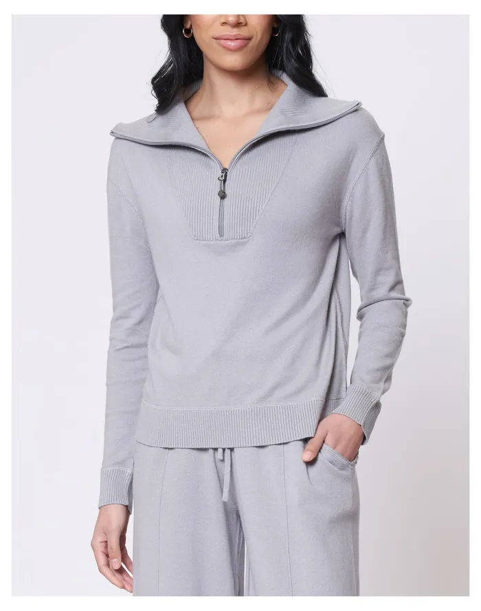 Women LEIMERE TISBURY HALF ZIP Grey Madewell Sweatshirts and Sweatpants