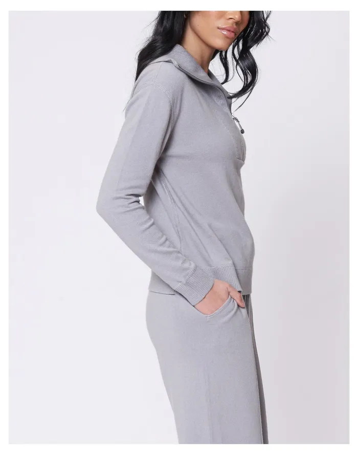Women LEIMERE TISBURY HALF ZIP Grey Madewell Sweatshirts and Sweatpants Women LEIMERE TISBURY HALF ZIP Grey Madewell Sweatshirts and Sweatpants