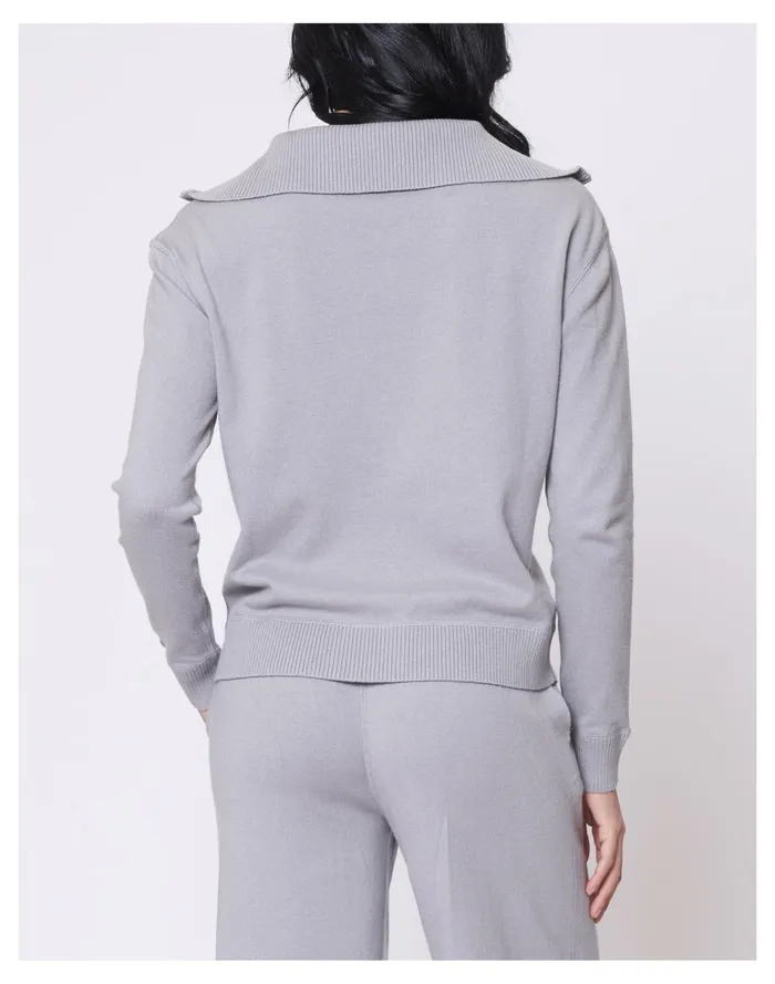 Women LEIMERE TISBURY HALF ZIP Grey Madewell Sweatshirts and Sweatpants Women LEIMERE TISBURY HALF ZIP Grey Madewell Sweatshirts and Sweatpants